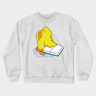 Duck with Book Crewneck Sweatshirt